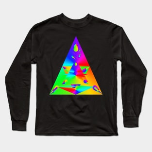 Illuminati all seeing eye Rainbow Long Sleeve T-Shirt